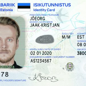 ID-карта нового образца. Фотография: politsei.ee .