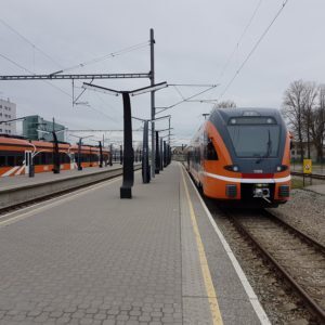 Поезд Elron на Балтийском вокзале. Автор фотографии: Vitali Faktulin.